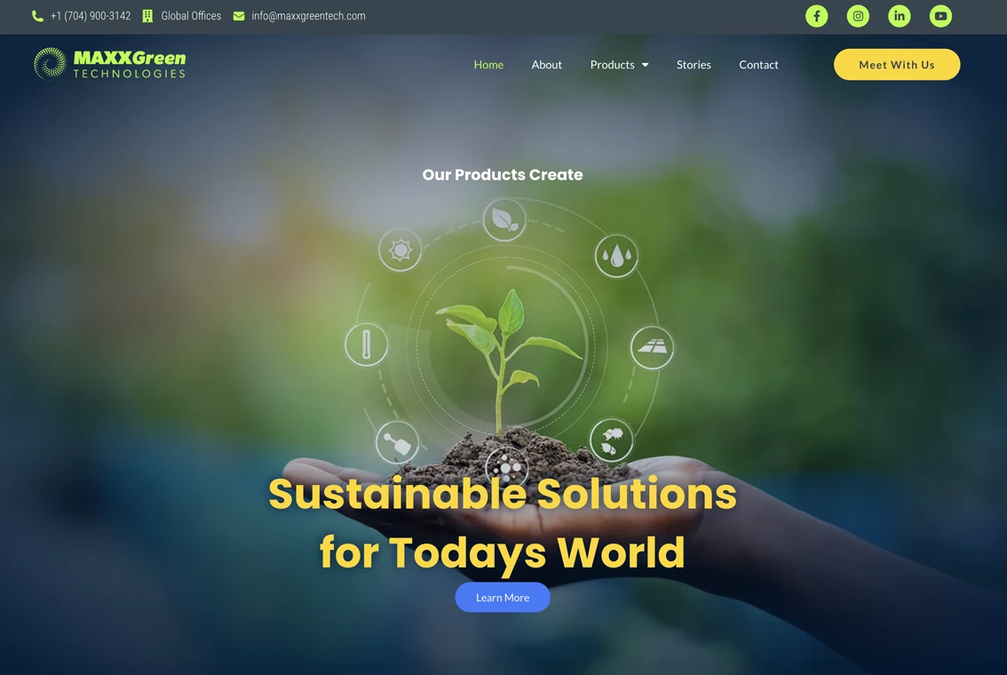 MAXXGreen Technologies — website + brand