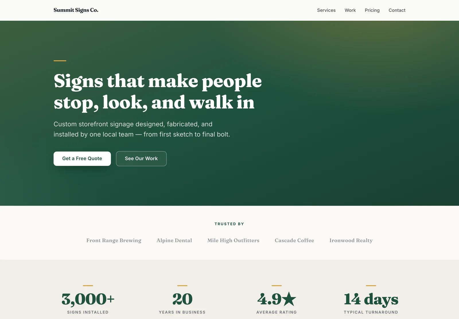 Summit Signs Co. — generated by the builder